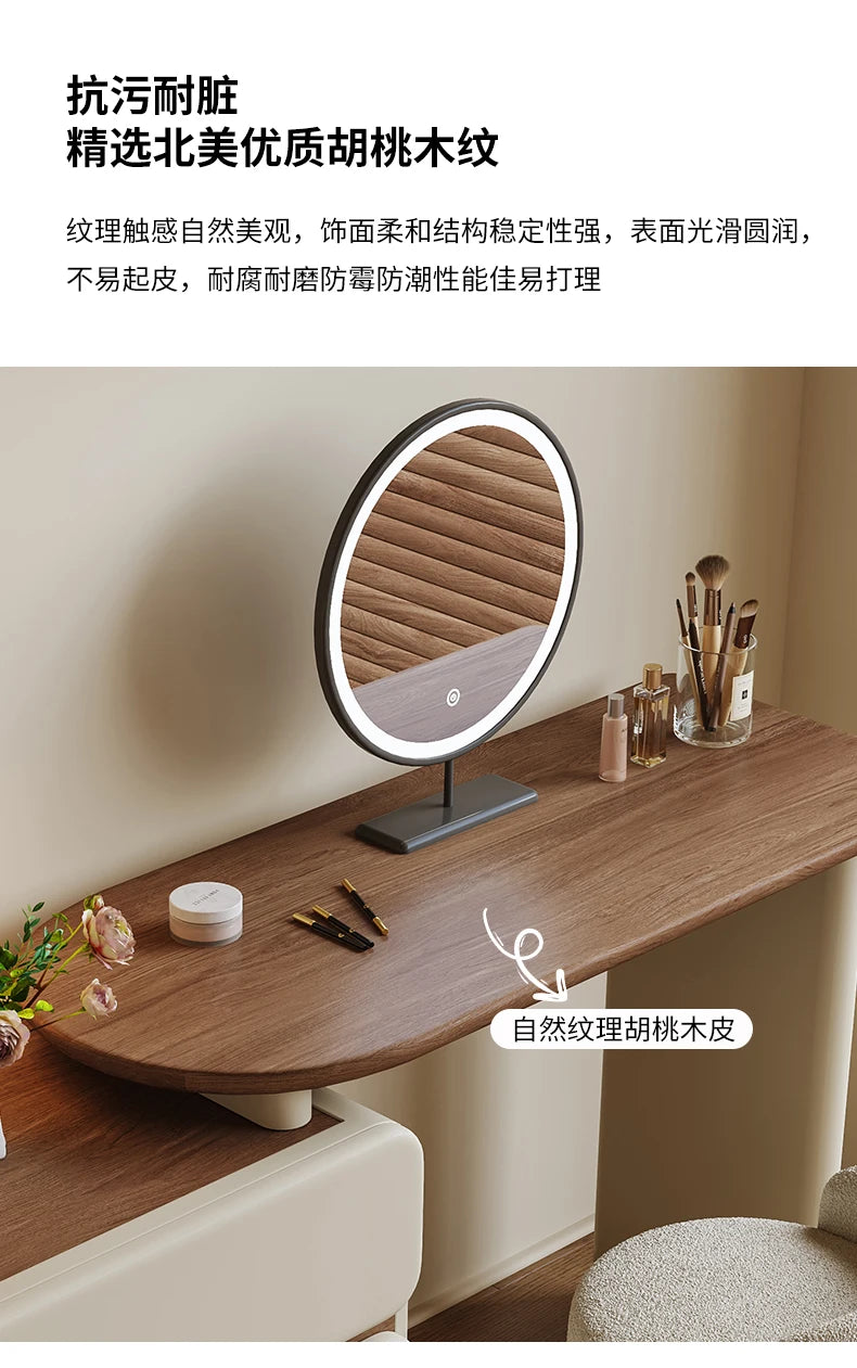Makeup Desk Dressing Table Trendy Nordic Glamour Simple Style Design Vanity Table Space Saving Penteadeira Bedroom Furniture