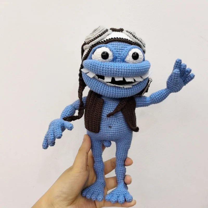 Crochet Dolls Anime Doll Crazy Frog Birthday Gifts Home Deco Finshed Dolls