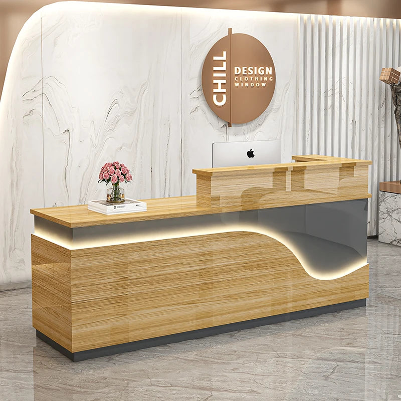 Display Kitchen Reception Desks Decorations Counter Desk Reception Desks Beauty Salon Mostrador Negocio Commercial Furniture