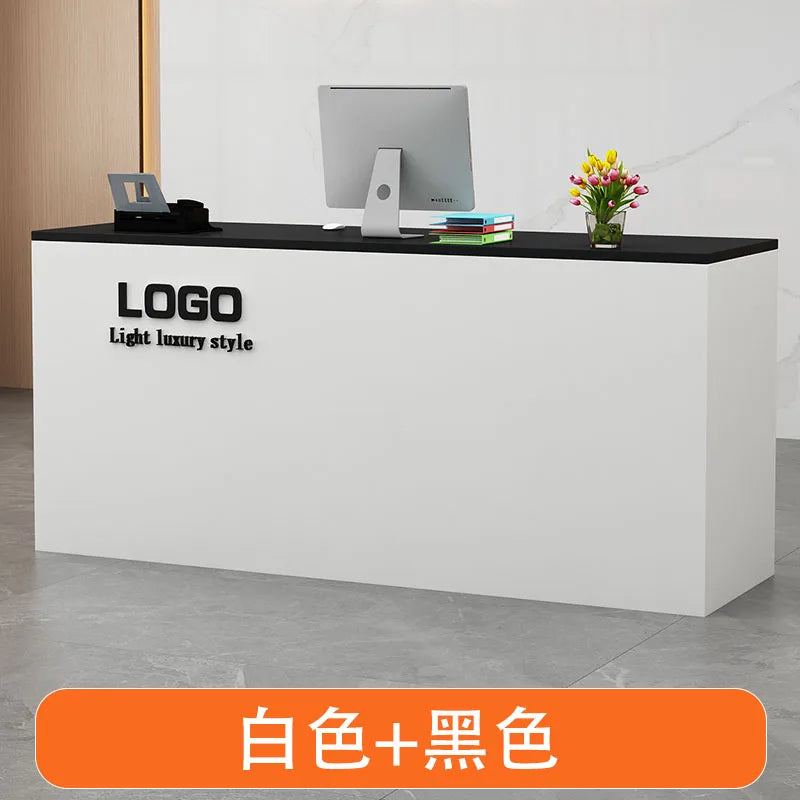 Display Modern Reception Desks Decorations Beauty Salon Reception Desks Checkout Counter Mostrador Negocio Commercial Furniture