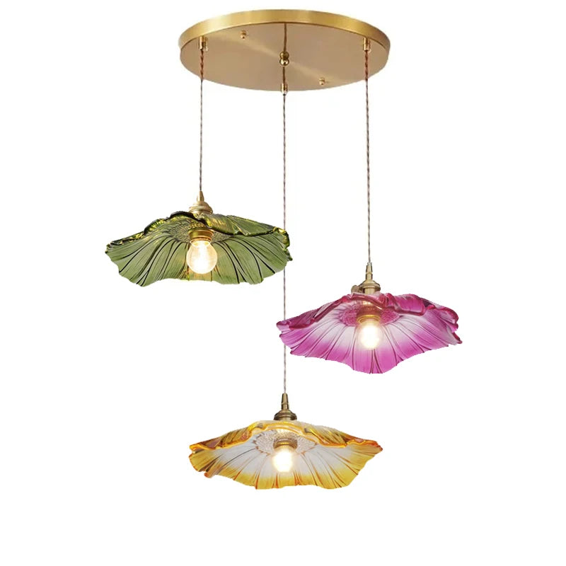 Home Decoration Lighting Retro Pendant Lamp Glass Hanging Lamp Living Room Dining Kitchen Island Chandelier Indoor Ceiling Light