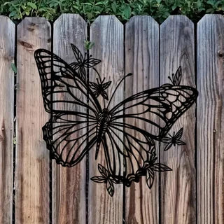 Art Deco Style Metal 1pc Butterfly Wall Art Sculpture - Creative Modern Animal-Inspired Living Room & Bedroom Wall Decor - Uniqu