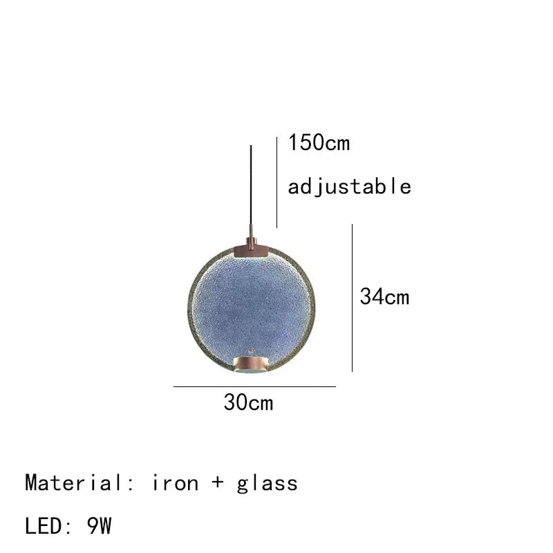 Horo pendant light led Round White Pink light Art Deco Gold Metal glass lamp For Dining Room spot lamp Kitchen Bedside Lamp