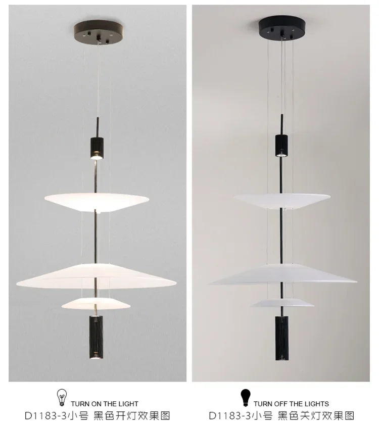 Designer Personality LED Hanging Lamp Flying Saucer Home Decor Denmark Dining Table Bar Living Room UFO Pendant Lamps