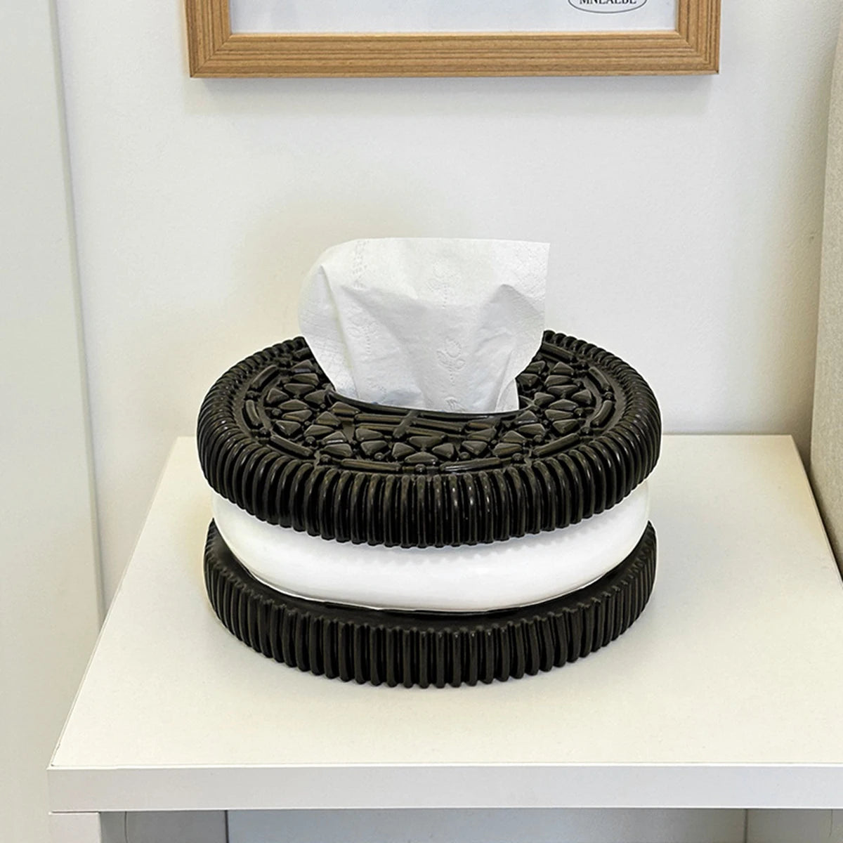 Creative Oreo tissue box, living room, home, desktop decoration, paper box