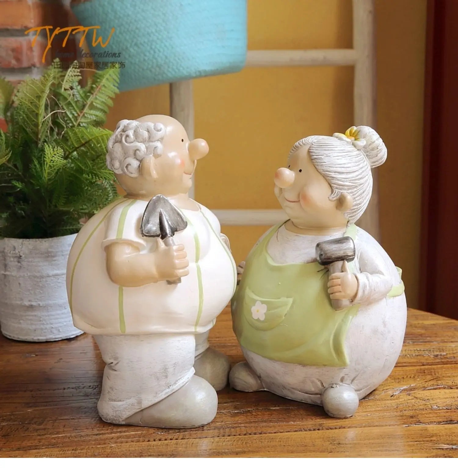 Home Decor For Grandma Room Decoration Marriage Grandpa's Home Decoration Elderly Couple Loving Old Grandpa and Grandma Doll