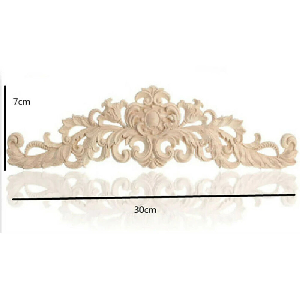 Wooden Carved Applique Furniture Mouldings Decal DIY Corner Onlay Decoration Frame Cupboard Cabinet Decal Furiture Decor