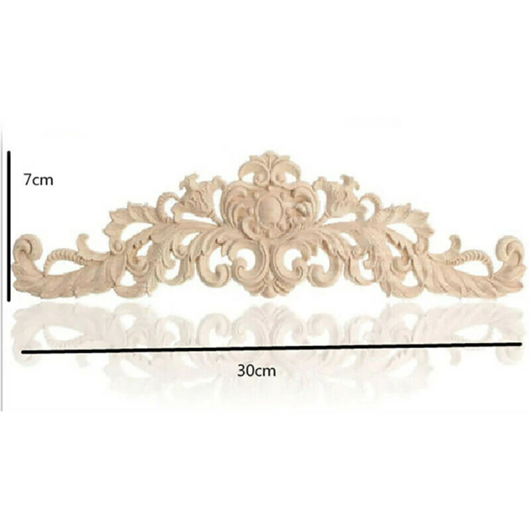 Wooden Carved Applique Furniture Mouldings Decal DIY Corner Onlay Decoration Frame Cupboard Cabinet Decal Furiture Decor