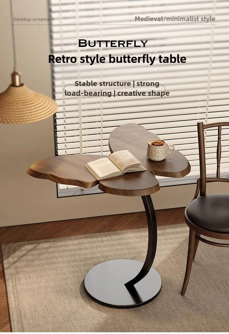 Side Table Home Living Room Sofa Desk Modern Bedroom Cabinet Cute Butterfly Floor Standing Small Coffee Table
