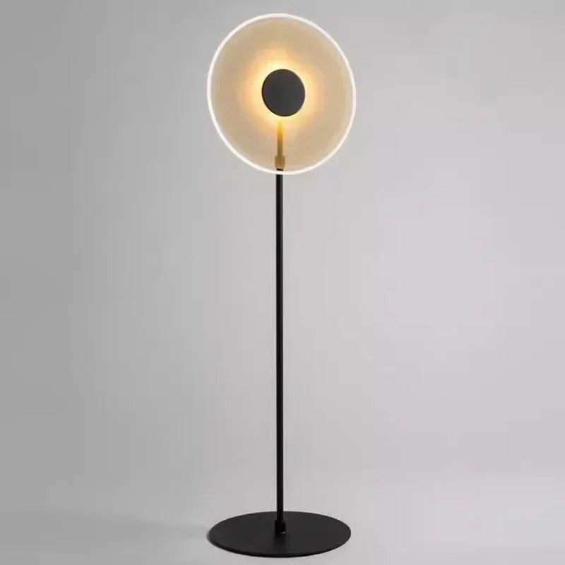 Modern Minimalist Designer round Study and Bedroom Hotel Acrylic Living Room Dining Room Model Room Sun Floor Lamp