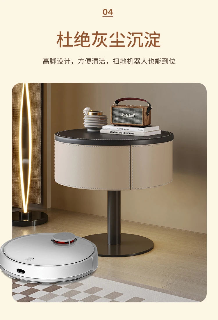 Design Unique Trendy Bedside Table Creative Style Simple Glamour Night Table Luxury Elegant Mesita De Noche Bedroom Furniture