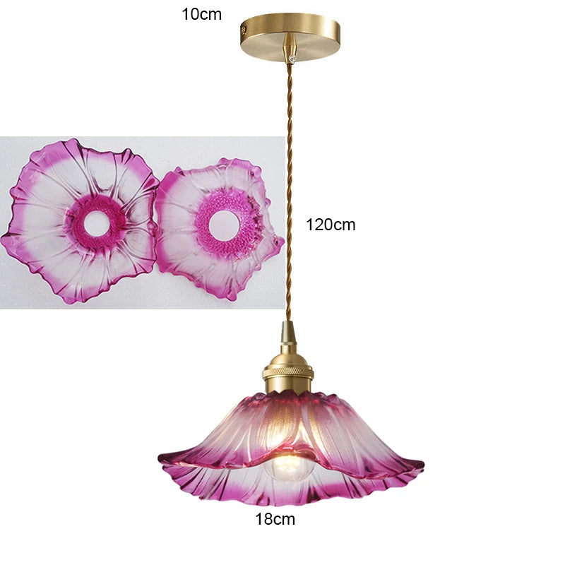 Home Decoration Lighting Retro Pendant Lamp Glass Hanging Lamp Living Room Dining Kitchen Island Chandelier Indoor Ceiling Light