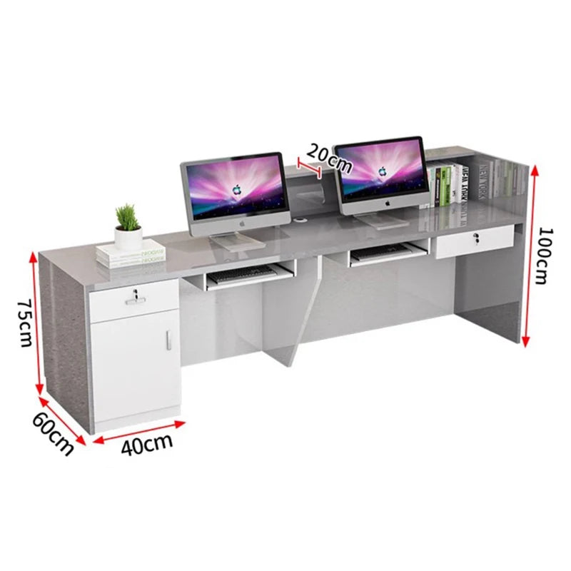 Display Kitchen Reception Desks Decorations Counter Desk Reception Desks Beauty Salon Mostrador Negocio Commercial Furniture