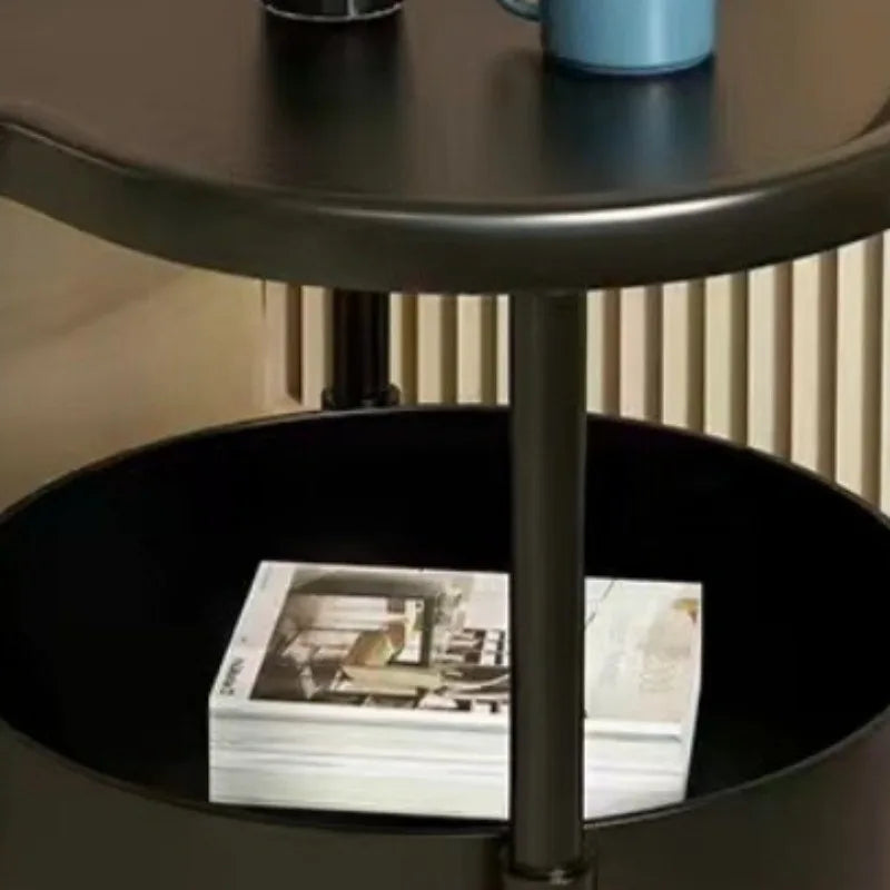 Living Room Sofa Table Furniture Small Design Coffee Table with Hidden Storage Circular Corner Bedside Modern Desk