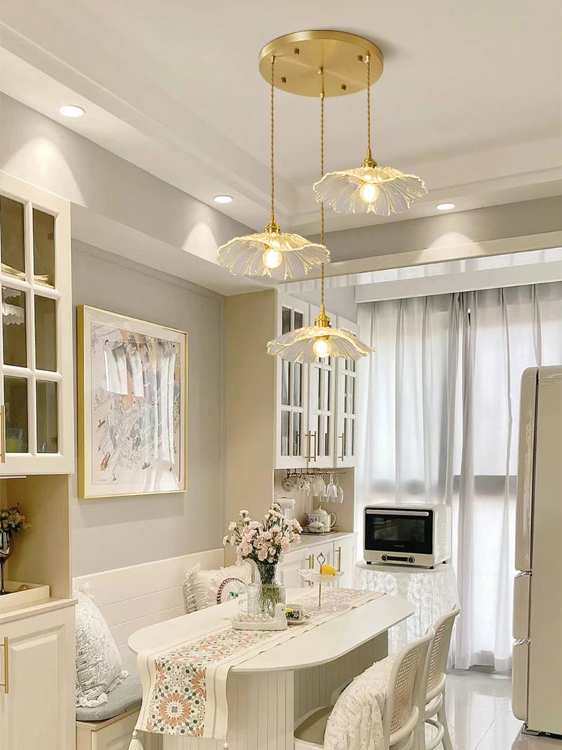 Home Decoration Lighting Retro Pendant Lamp Glass Hanging Lamp Living Room Dining Kitchen Island Chandelier Indoor Ceiling Light