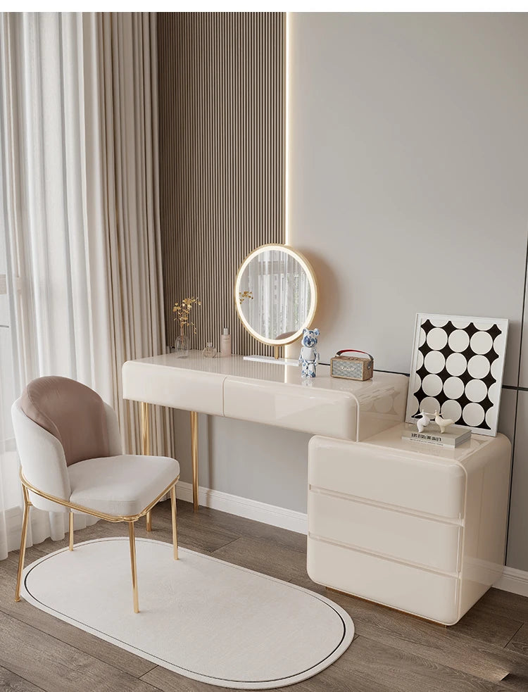 Decoration Vanity Table Dresser Storage Bedroom Vanity Table Drawer Tocador De Maquillaje Mueble Con Espejo Bedroom Furniture