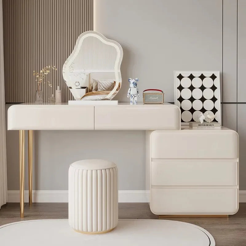 Decoration Vanity Table Dresser Storage Bedroom Vanity Table Drawer Tocador De Maquillaje Mueble Con Espejo Bedroom Furniture
