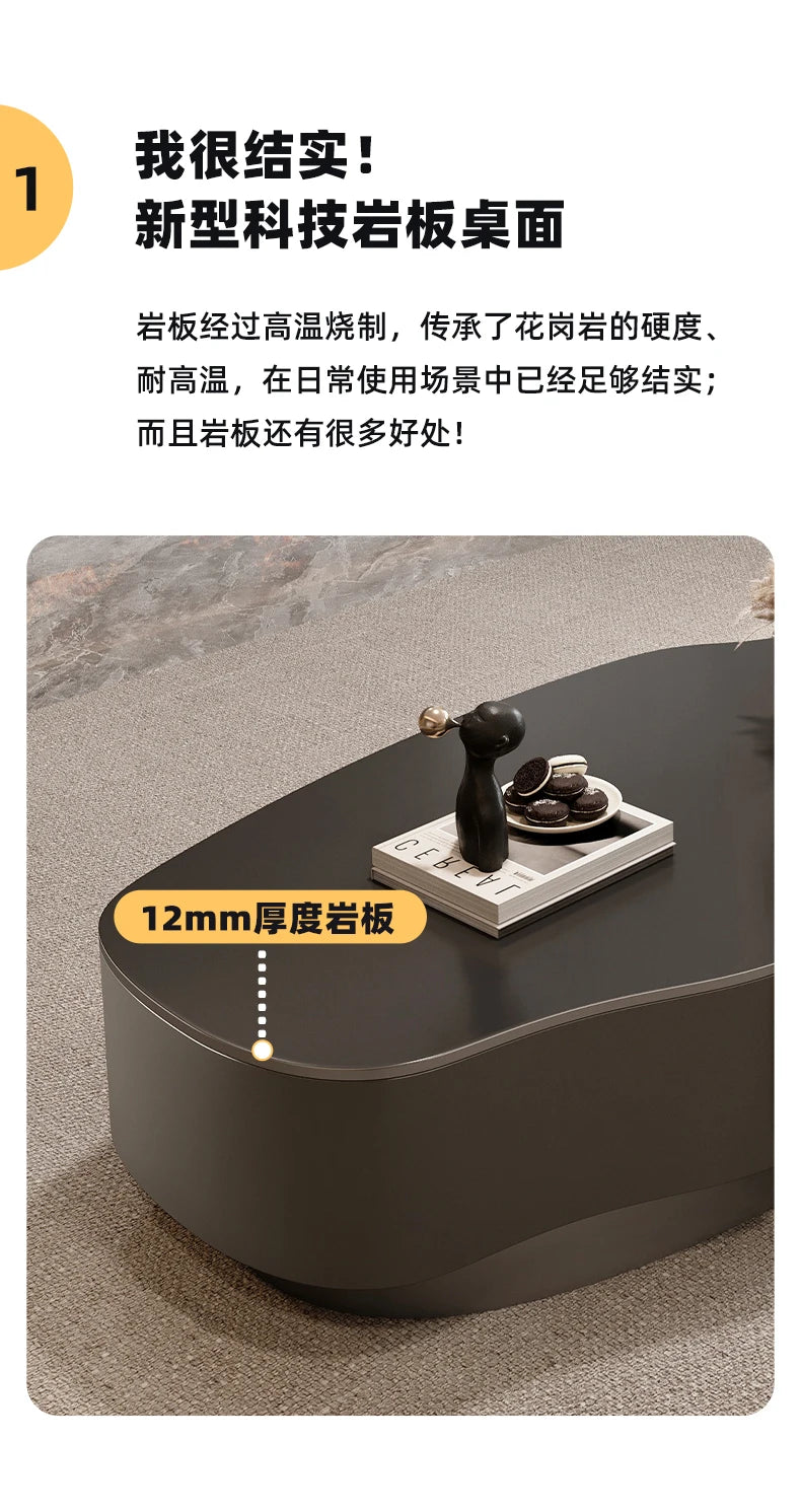 Modern Simple Coffee Table Decor Luxury Unique Design Coffee Table Premium Effect Table Basse De Salon Living Room Furniture