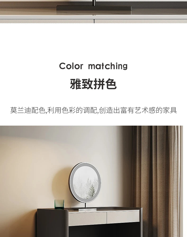 Decoration Drawer Vanity Table Living Room Modern Vanity Table Dresser Coiffeuse Avec Miroir Et Tabouret Bedroom Furniture