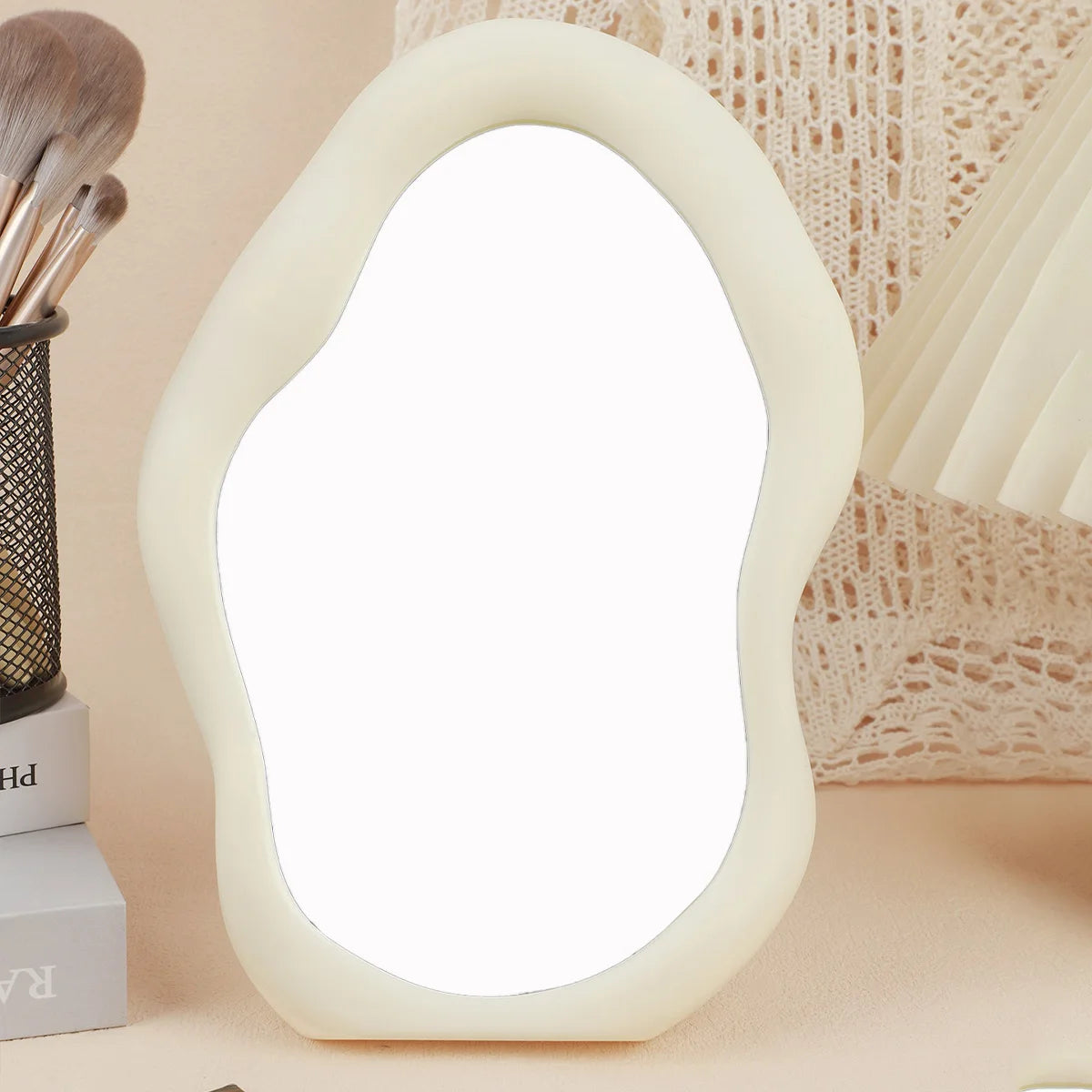 Makeup Mirror Room Decoration Desk Accessorie Mirror Decoration Bedroom Decorative Mirrors Tabletop Mirror Home Aesthetic Decor