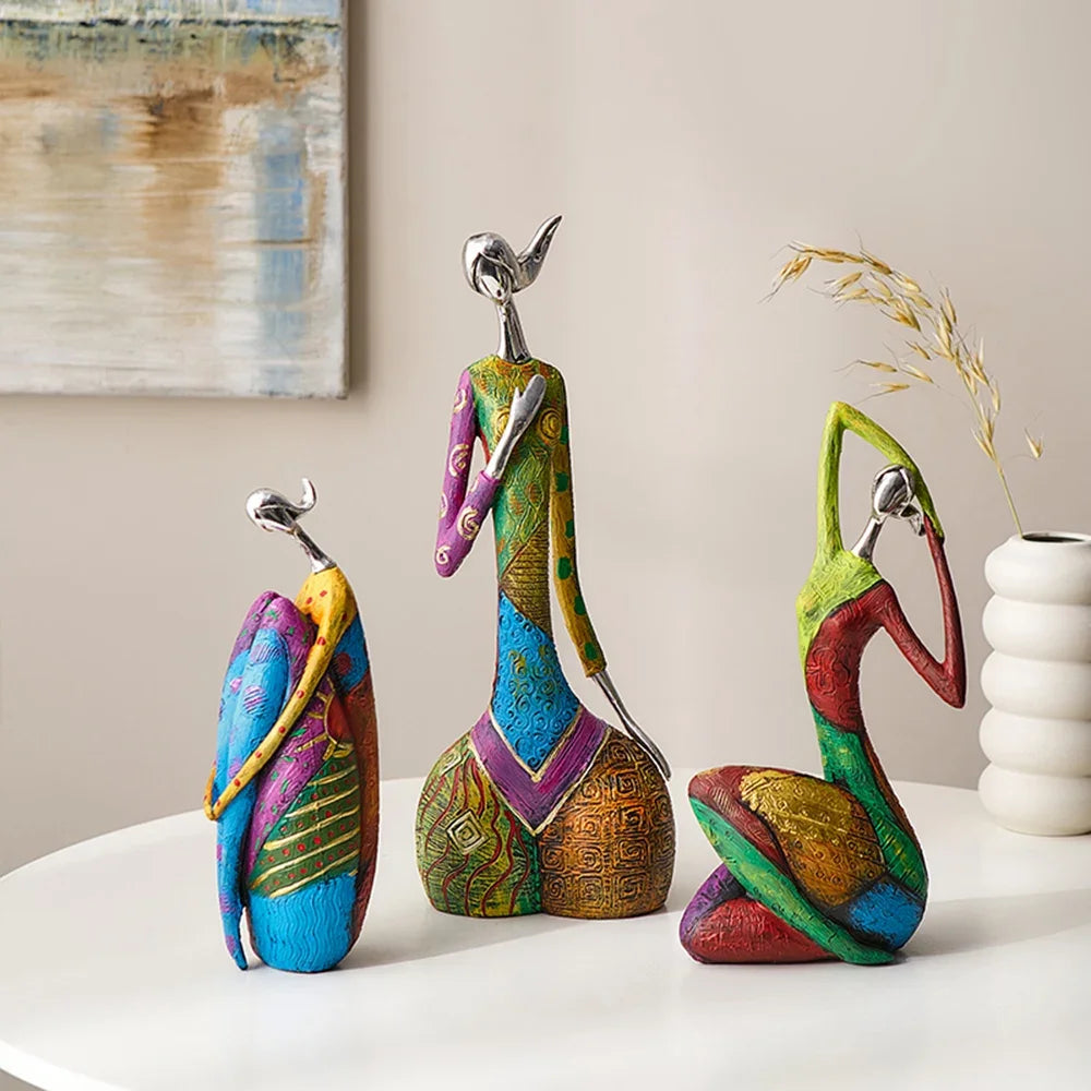 Desk Decoration Christmas Gift Creative Abstract Home Decoration Character Sculpture Living Room Desktop Decoration Ornaments