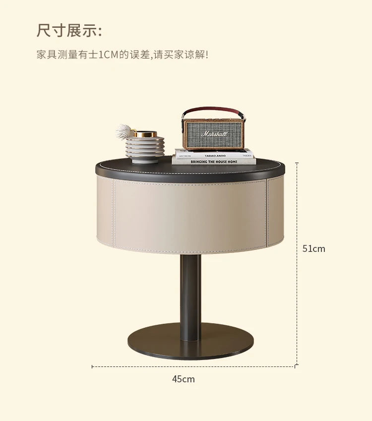 Design Unique Trendy Bedside Table Creative Style Simple Glamour Night Table Luxury Elegant Mesita De Noche Bedroom Furniture