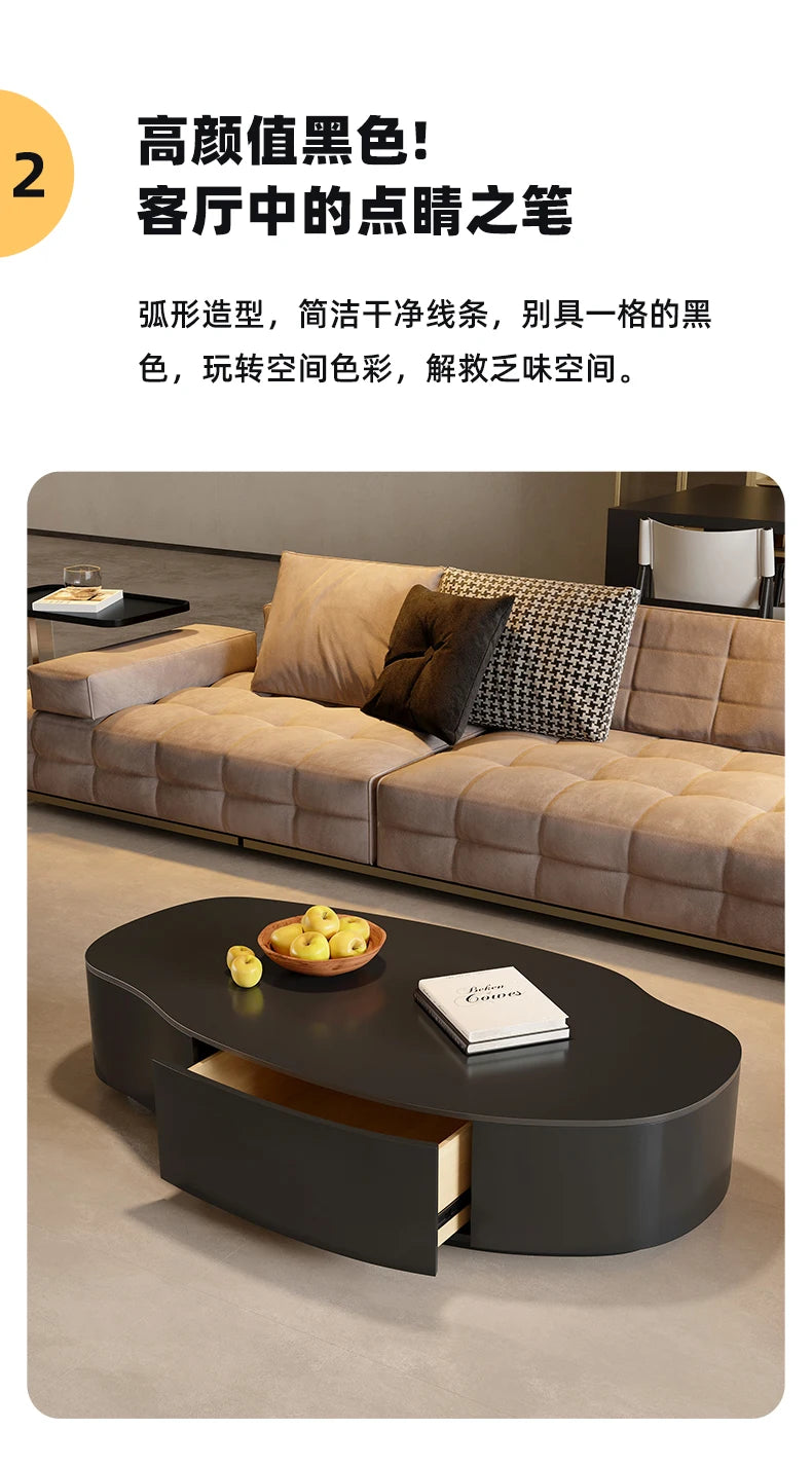 Modern Simple Coffee Table Decor Luxury Unique Design Coffee Table Premium Effect Table Basse De Salon Living Room Furniture
