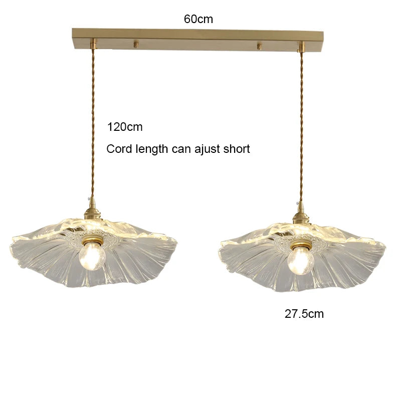 Home Decoration Lighting Retro Pendant Lamp Glass Hanging Lamp Living Room Dining Kitchen Island Chandelier Indoor Ceiling Light