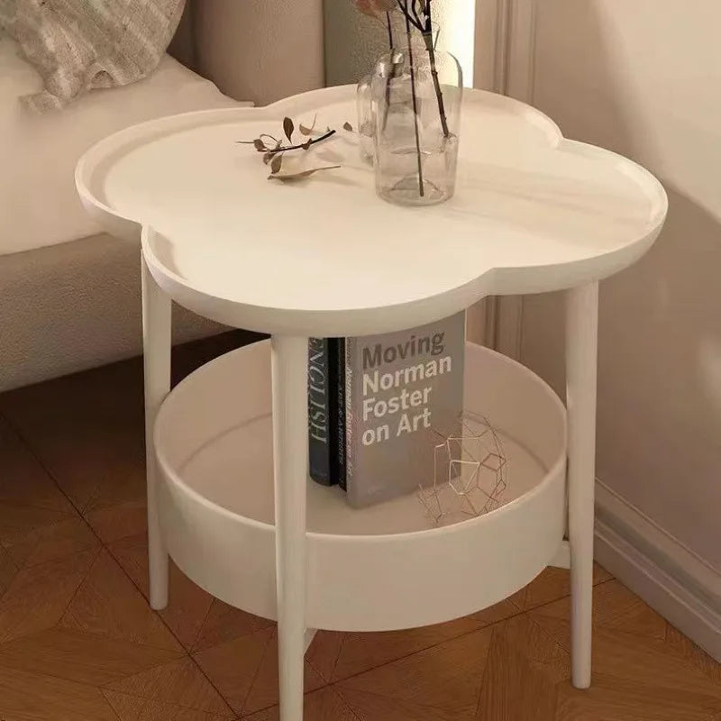 Living Room Sofa Table Furniture Small Design Coffee Table with Hidden Storage Circular Corner Bedside Modern Desk