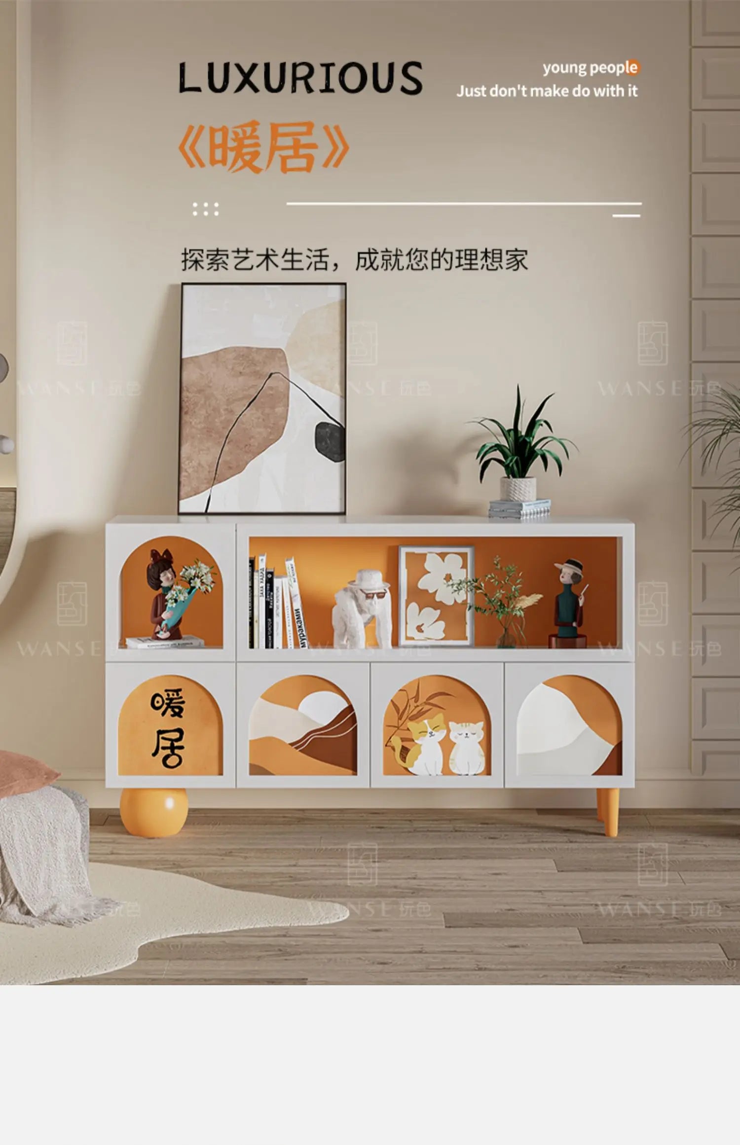 European Beauty Living Room Cabinets Trendy Simple Luxury Elegant Cabinet Unique Quality Vetrina Soggiorno Home Furniture