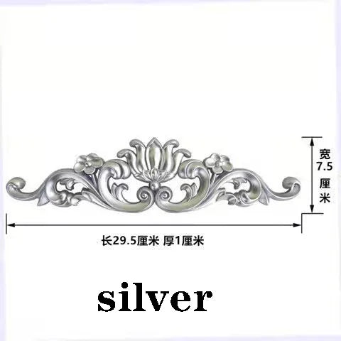 Home Decoration Soft Corner Flower Non-Wood Carving Carving Decal Corner Long Inlaid Decal Door Furniture Wood Carving Decoratio