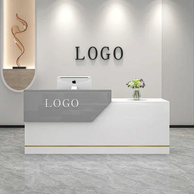Decoration Reception Desks Displaycheckout Counter Reception Desks Beauty Salon Mostrador Negocio Commercial Furniture