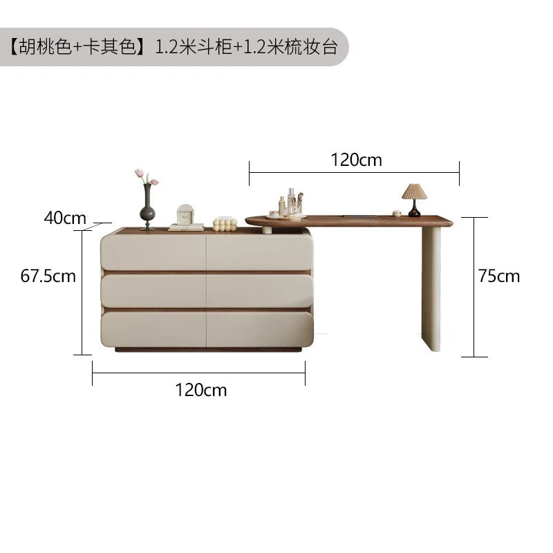Makeup Desk Dressing Table Trendy Nordic Glamour Simple Style Design Vanity Table Space Saving Penteadeira Bedroom Furniture