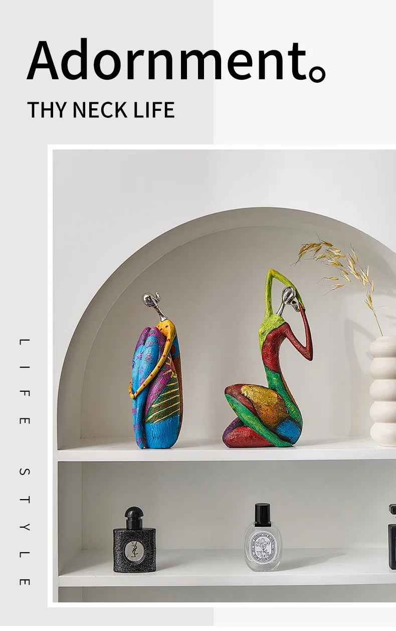 Desk Decoration Christmas Gift Creative Abstract Home Decoration Character Sculpture Living Room Desktop Decoration Ornaments