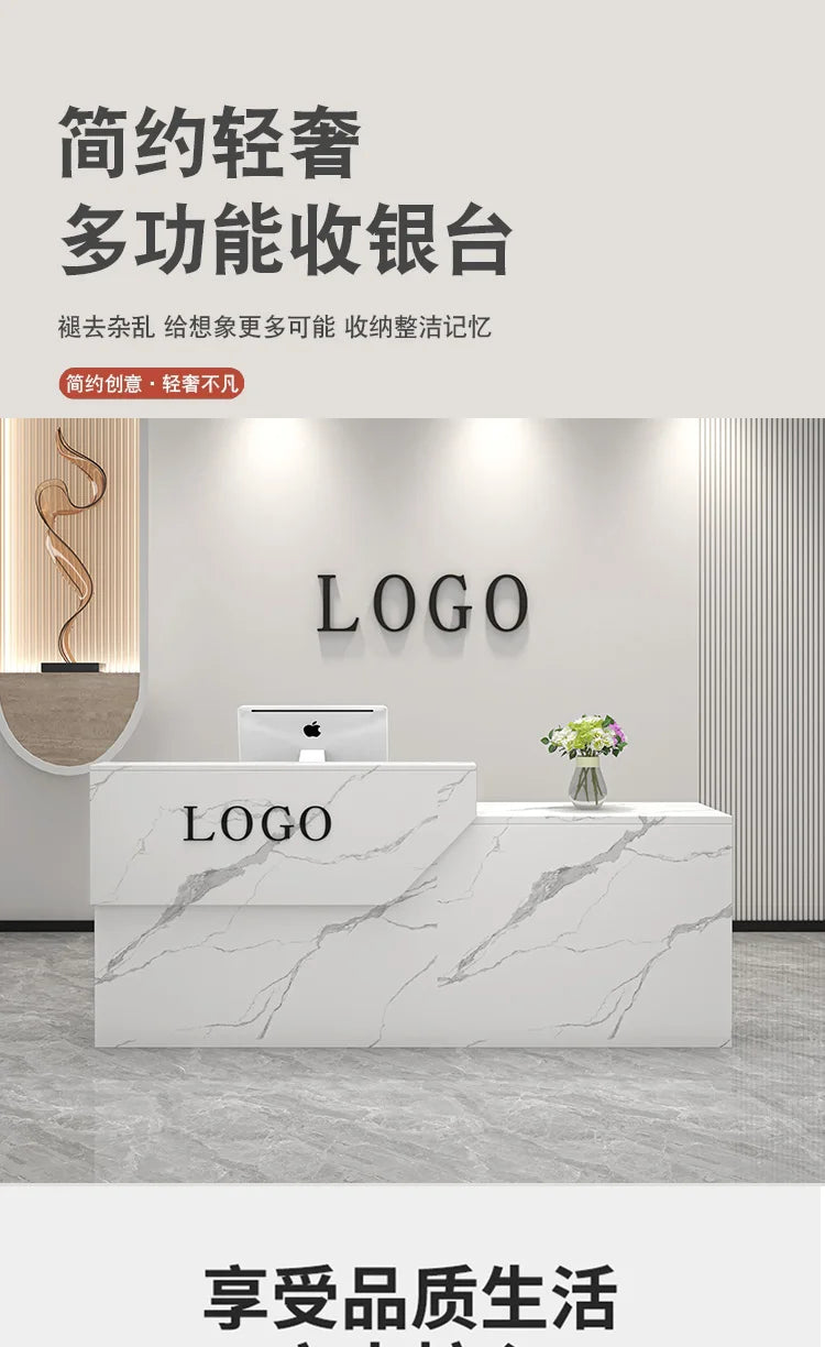 Decoration Reception Desks Displaycheckout Counter Reception Desks Beauty Salon Mostrador Negocio Commercial Furniture