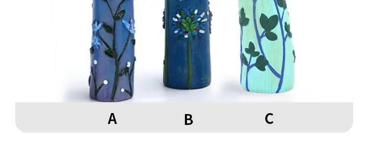 Bohemian Family Face Vase Handmade Resin Dried Flowers Home Decor Vase Crafts Bathroom Bookshelf Living Room Decoration