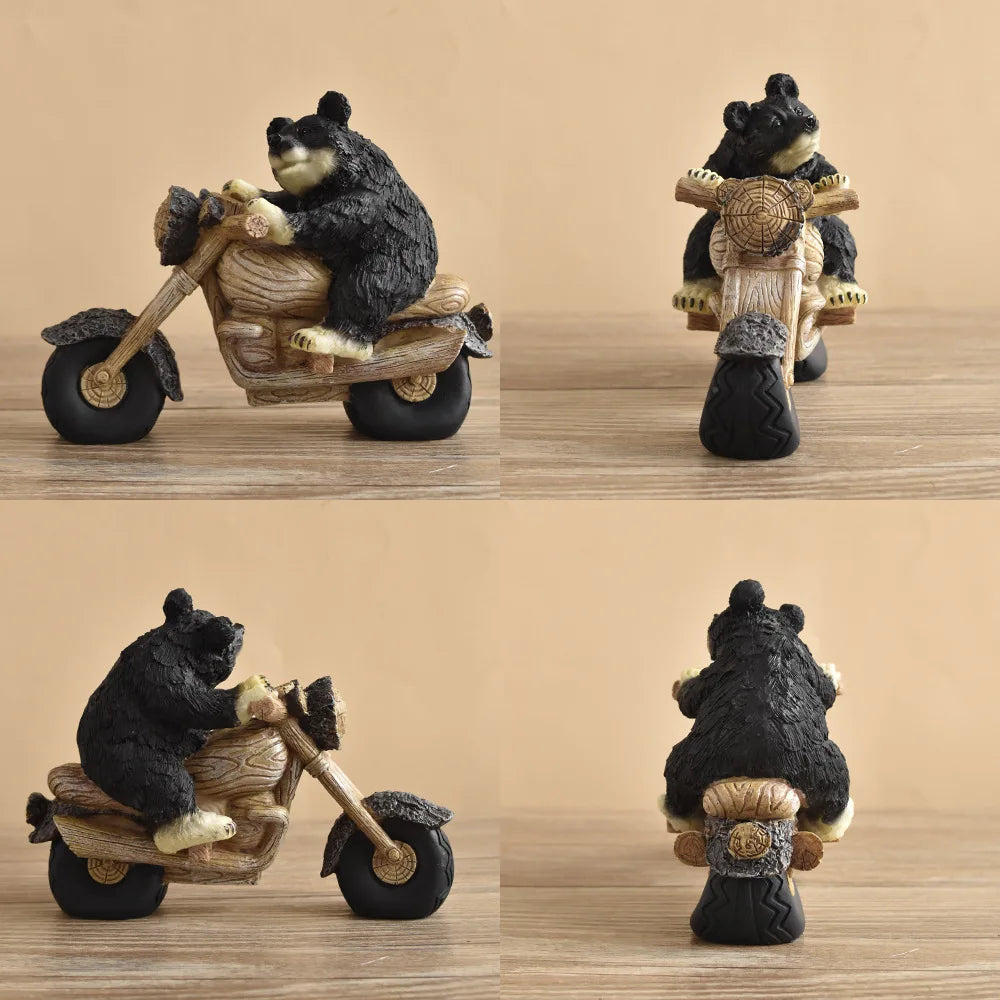 Black Bear Display Home Living Room TV Cabinet Porch Decoration Home Decor Desk Accessories