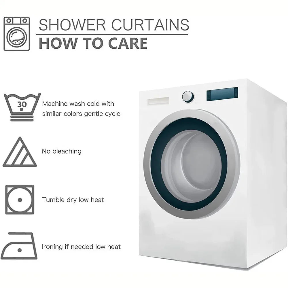 Carton Animal Bathing Curtain  Bathroom Shower Curtain Waterproof With 12 Hooks Home Deco Free Ship