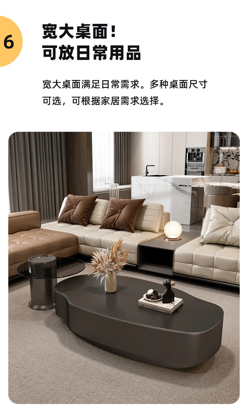 Modern Simple Coffee Table Decor Luxury Unique Design Coffee Table Premium Effect Table Basse De Salon Living Room Furniture
