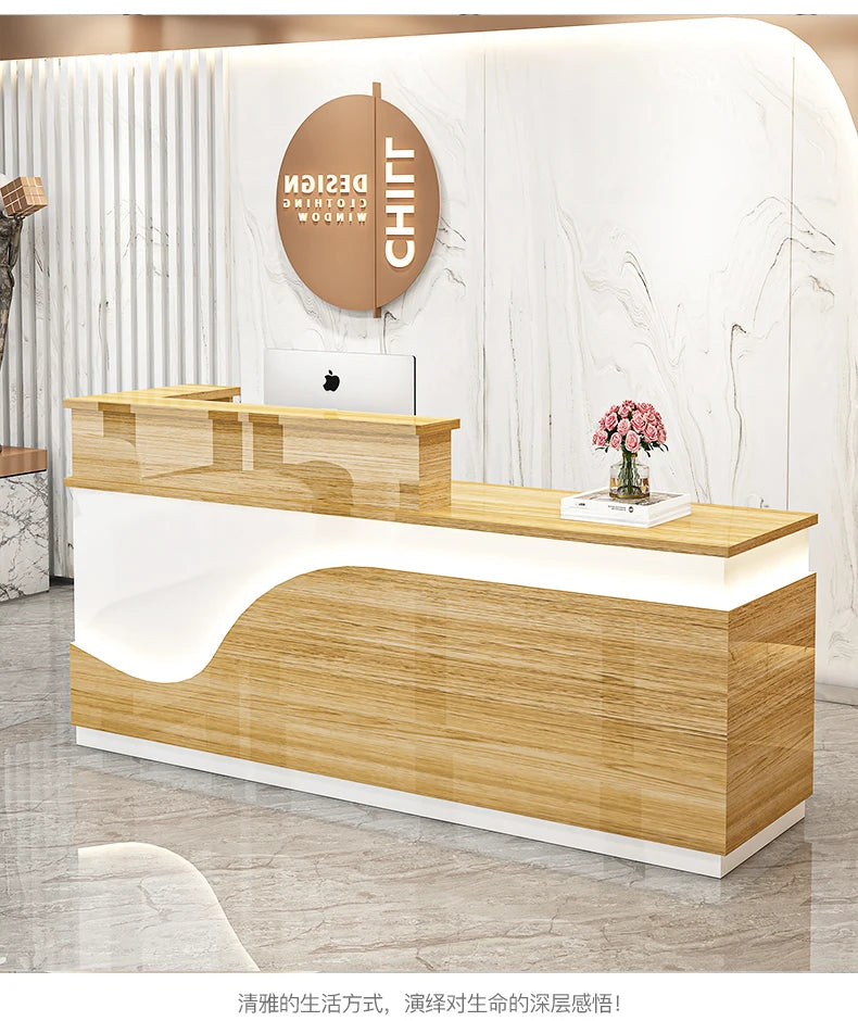 Display Kitchen Reception Desks Decorations Counter Desk Reception Desks Beauty Salon Mostrador Negocio Commercial Furniture