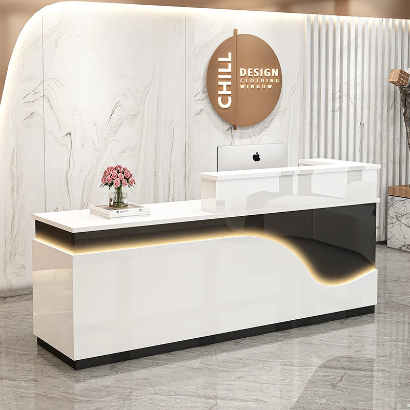 Display Kitchen Reception Desks Decorations Counter Desk Reception Desks Beauty Salon Mostrador Negocio Commercial Furniture