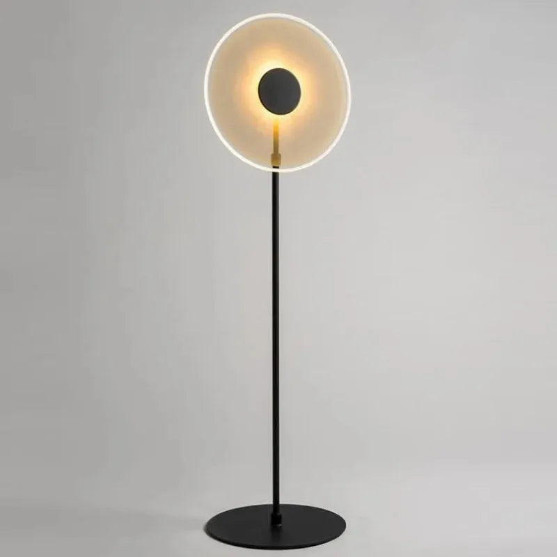 Modern Minimalist Designer round Study and Bedroom Hotel Acrylic Living Room Dining Room Model Room Sun Floor Lamp
