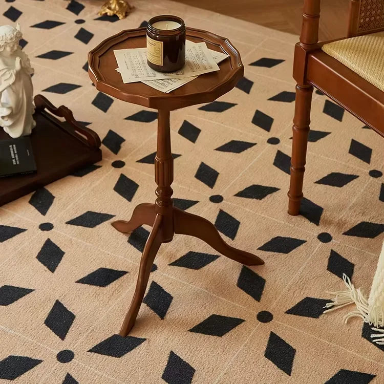 French Retro Design Sense Solid Wood Living Room Home Decoration Decoration Pieces Bedside Coffee Table