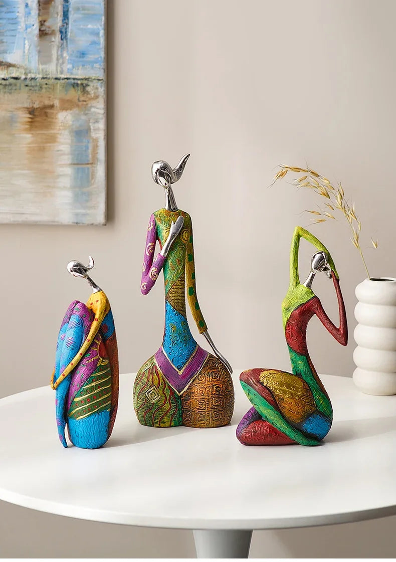 Desk Decoration Christmas Gift Creative Abstract Home Decoration Character Sculpture Living Room Desktop Decoration Ornaments