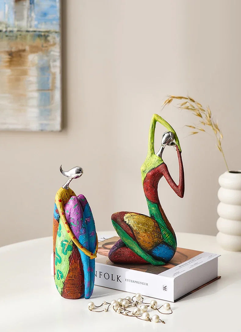 Desk Decoration Christmas Gift Creative Abstract Home Decoration Character Sculpture Living Room Desktop Decoration Ornaments