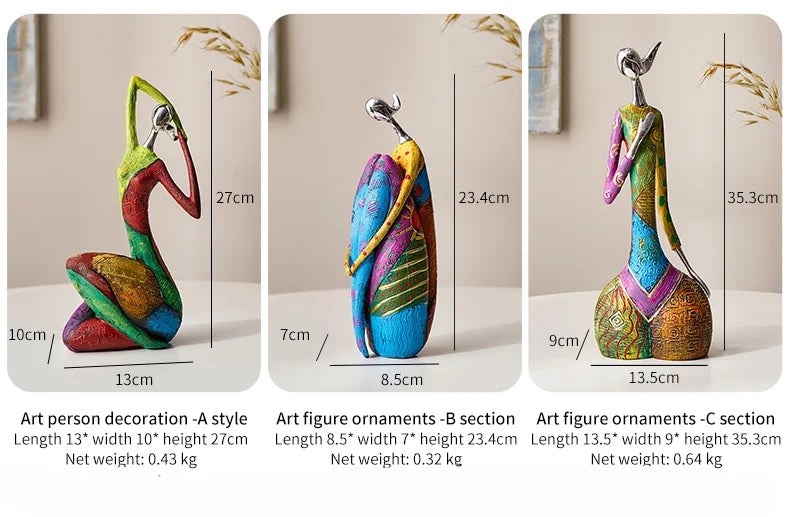 Desk Decoration Christmas Gift Creative Abstract Home Decoration Character Sculpture Living Room Desktop Decoration Ornaments