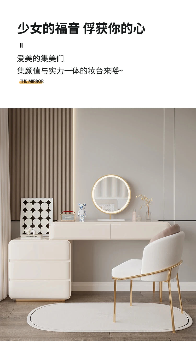 Decoration Vanity Table Dresser Storage Bedroom Vanity Table Drawer Tocador De Maquillaje Mueble Con Espejo Bedroom Furniture