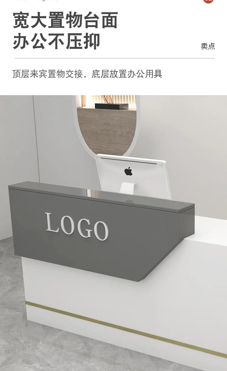 Decoration Reception Desks Displaycheckout Counter Reception Desks Beauty Salon Mostrador Negocio Commercial Furniture