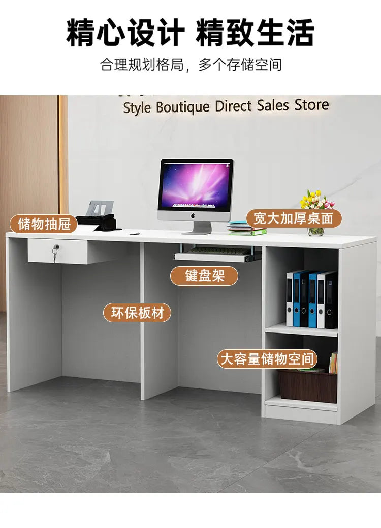 Display Modern Reception Desks Decorations Beauty Salon Reception Desks Checkout Counter Mostrador Negocio Commercial Furniture