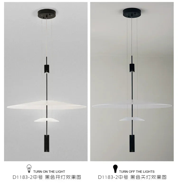Designer Personality LED Hanging Lamp Flying Saucer Home Decor Denmark Dining Table Bar Living Room UFO Pendant Lamps